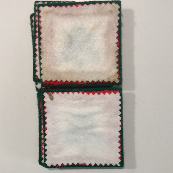 🛍 4/$20 - Set of 6 Crocheted Christmas Tree Coasters - Picture 3 of 3